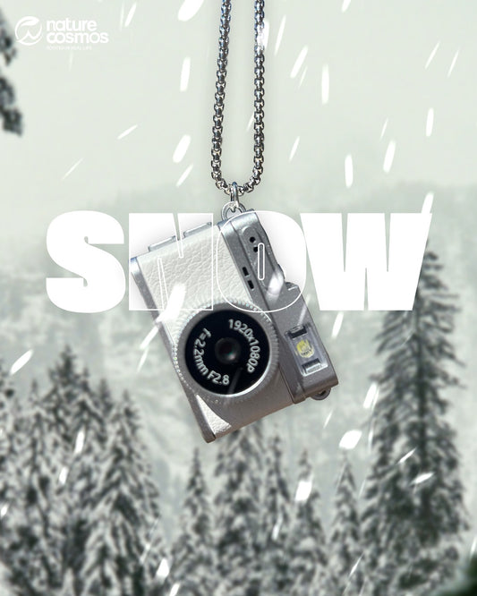 "Snow" Mini Necklace Camera 1080p (white)