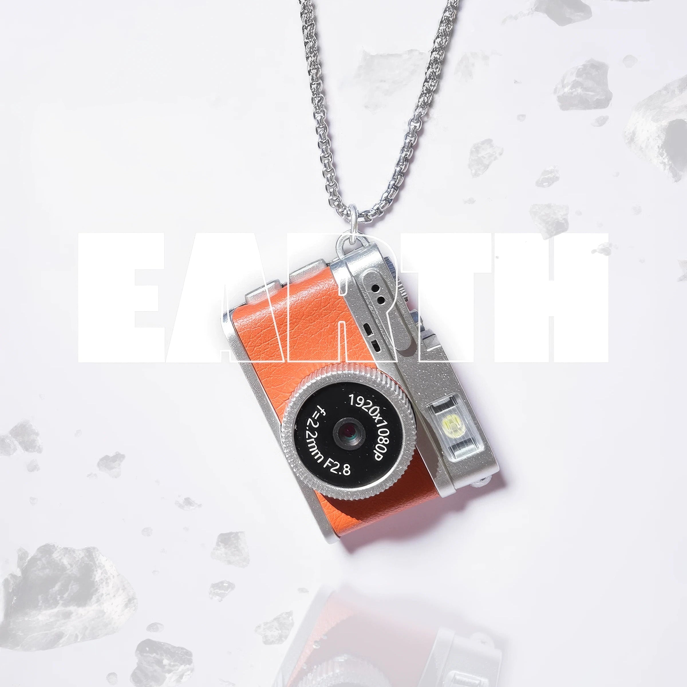 "Earth" Mini Necklace Camera - Brown