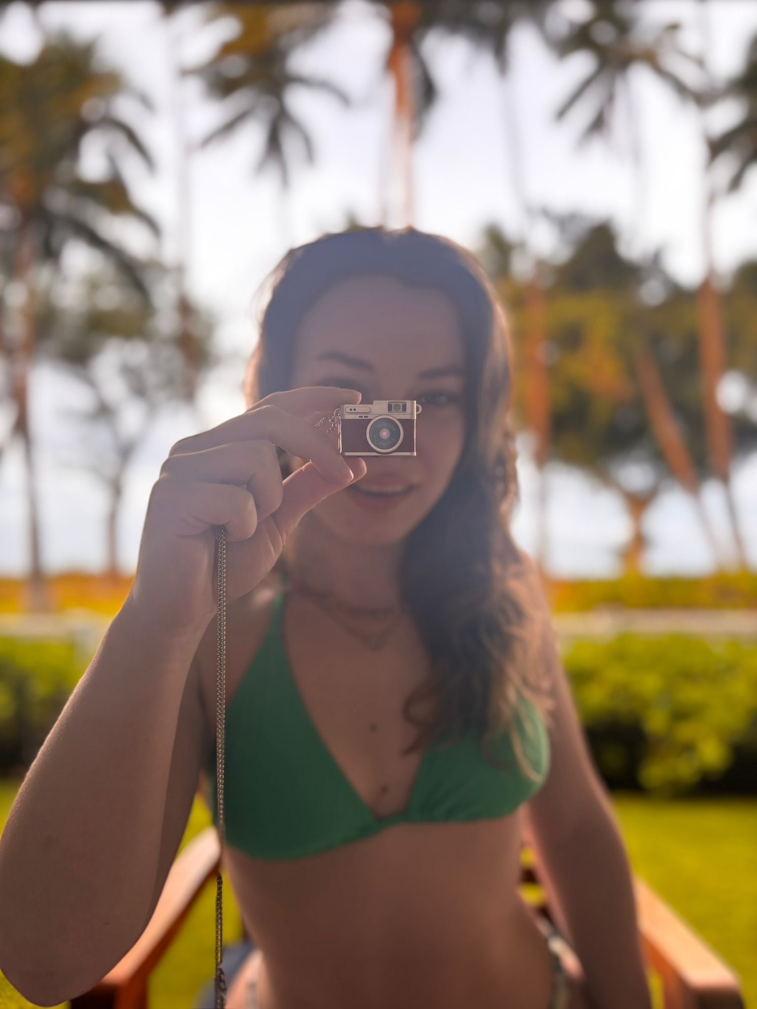 "Leaf" Mini Necklace Camera