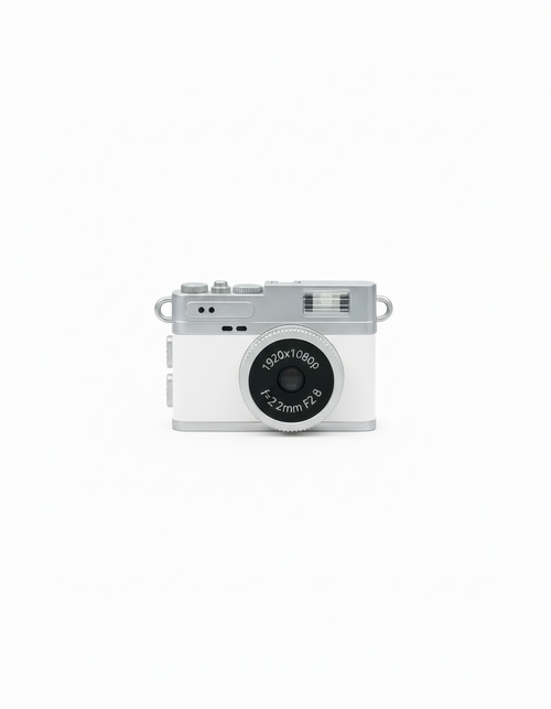 Bianco "Neve" mini fotocamera naturecosmos bianca collana