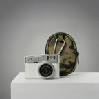 mini fotocamera naturecosmos bianca con zainetto militare