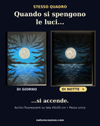 SEA MOONLIGHT | Handmade Drawing | Painted by Sole (Switzerland)